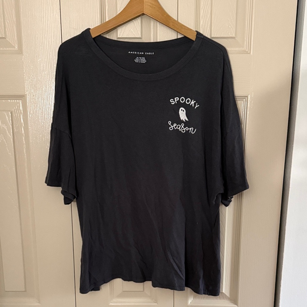American Eagle Black Spooky Season T-Shirt